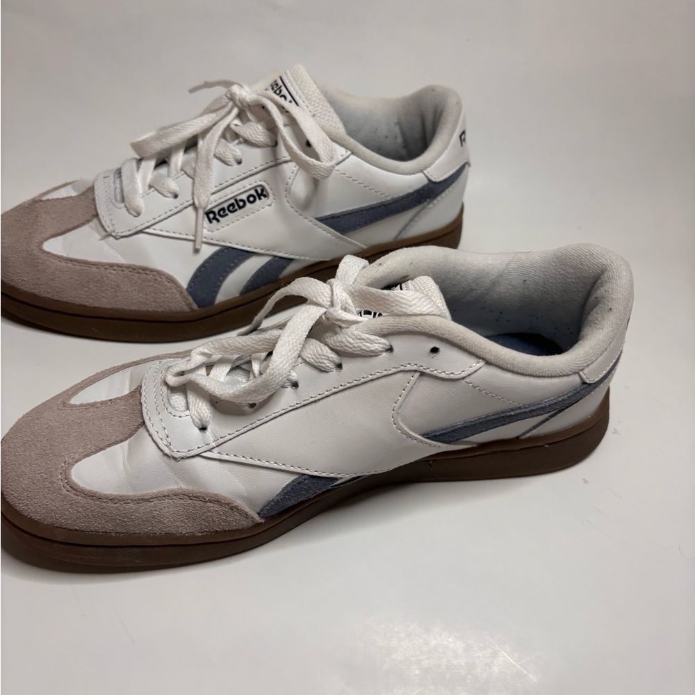 Reebok White and Brown Casual Shoes